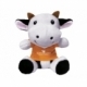 Peluche Adelina color blanco con negro