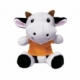 Peluche Adelina color blanco con negro