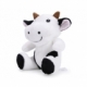 Peluche Adelina color blanco con negro
