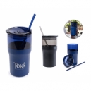 Vaso Kique color azul y negro