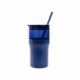 Vaso Kique color azul y negro