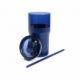 Vaso Kique color azul y negro