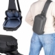 Bolsa de hombro rígida con candado de poliéster Bogue
