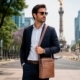 Bolsa de hombro ejecutiva de vinipiel Max