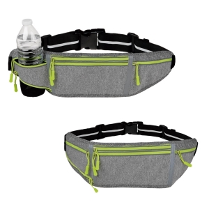 Cangurera deportiva con porta botella de poliéster Mutai