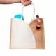 Bolsa de yute con asas de algodón Anse