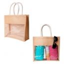 Bolsa de yute laminada con asas de algodón Balos