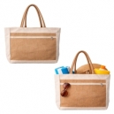 Bolsa de yute y algodón con bolsillo laminado Filburt