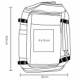 Mochila de viaje con porta laptop 17 pulgadas de poliéster Muriel