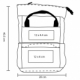 Mochila enrollable extensible para laptop 16 pulgadas de poliéster Stane