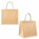 Bolsa de yute con fuelle y asas Mayan