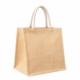 Bolsa de yute con fuelle y asas Mayan
