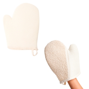 Guante exfoliante para ducha con asa de fibra de bambú Yuya