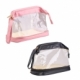 Cosmetiquera transparente con organizador para brochas de PVC Regina