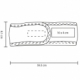 Diadema para skin care con velcro Ally