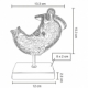 Modelo anatómico de estómago con base de PVC Gastro