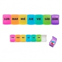 Pastillero semanal de colores con organizador de ABS Salk