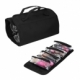 Cosmetiquera plegable con 4 bolsas transparentes de poliéster Maddy