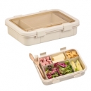 Contenedor para alimentos con 5 espacios y cubiertos de wheat straw Sosuke