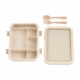 Contenedor para alimentos con 5 espacios y cubiertos de wheat straw Sosuke