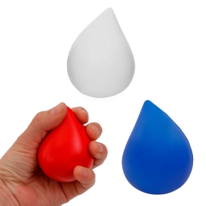 Antiestrés en forma de gota de poliuretano Dripy