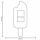 Antiestrés en forma de paleta de poliuretano Paleta