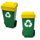 Antiestrés en forma de bote de reciclaje de poliuretano Contenedor