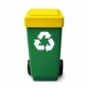 Antiestrés en forma de bote de reciclaje de poliuretano Contenedor