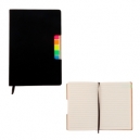 Libreta de poliuretano y banderas adhesivas Vega