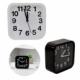 Reloj de escritorio cuadrado con alarma de plástico Tidara