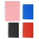 Libreta de plástico con espiral sólido y 80 hojas rayadas Milton