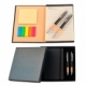 Set ejecutivo con libreta banderas adhesivas y bolígrafo Burke