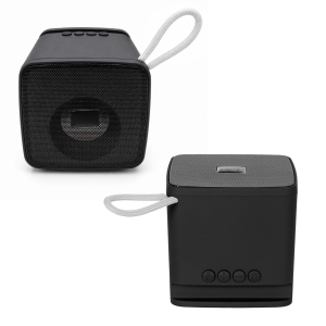 Bocina Bluetooth con luz RGB y controles de reproducción de aluminio Spike
