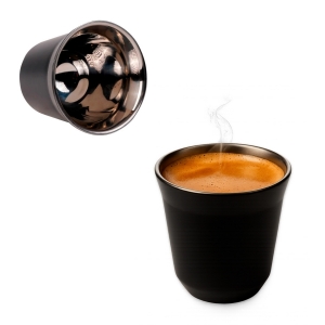 Taza de café de acero inoxidable con doble pared Espresso