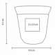 Taza de café de acero inoxidable con doble pared Espresso
