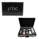 Portafolio rígido con asa y 5 modelos de termos The Froc Case