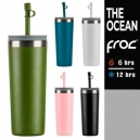 Termo de acero inoxidable con tapa y popote de silicón Froc