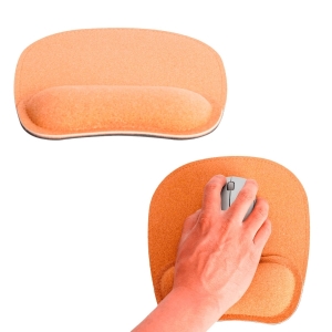 Mousepad ergonómico de corcho con soporte para muñeca Rivia