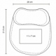 Mousepad ergonómico de corcho con soporte para muñeca Rivia