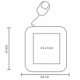 Power bank de 8000 mAh con cable tipo C de ABS Dinen