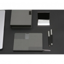 Set ejecutivo de curpiel con libreta y dos bolígrafos Bruz