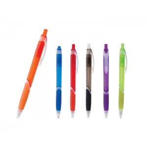 Boligrafo plastico con grip Andorra PLUMA PROMOCIONAL