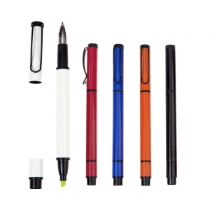 Boligrafo Neo metalico con marcatextos PLUMA PROMOCIONAL