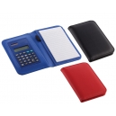 Libreta de curpiel con Calculadora Sampdoria y libreta PROMOCIONAL