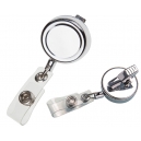 YOYO Portagafete Ady metalico retractil con clip caiman PROMOCIONAL