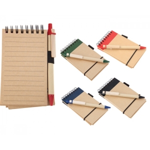 Libreta ecologica Greenlife con boligrafo PROMOCIONAL