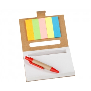 Notas Adhesivas Capri ecologicas con mini pluma PROMOCIONAL
